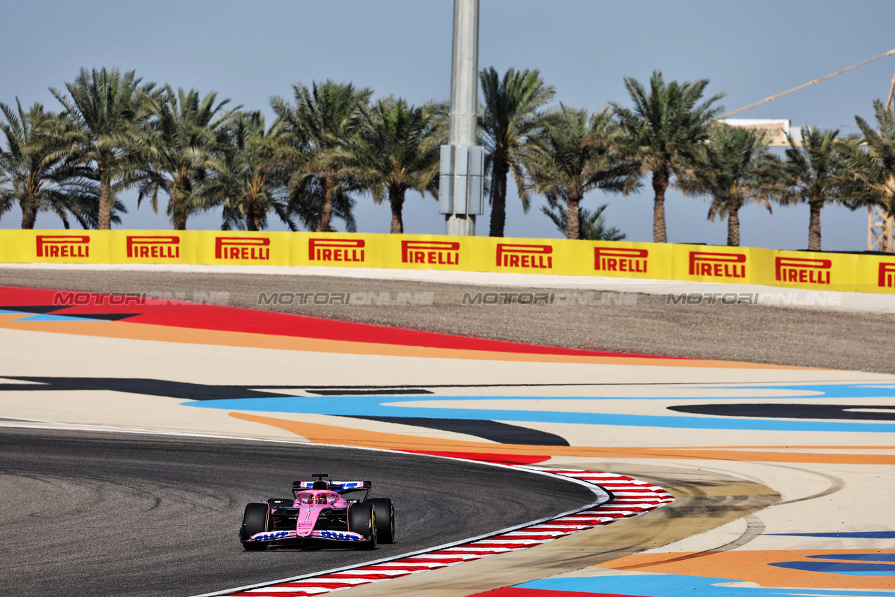 GP BAHRAIN, Esteban Ocon (FRA) Alpine F1 Team A523.

03.03.2023. Formula 1 World Championship, Rd 1, Bahrain Grand Prix, Sakhir, Bahrain, Practice Day

- www.xpbimages.com, EMail: requests@xpbimages.com © Copyright: Moy / XPB Images