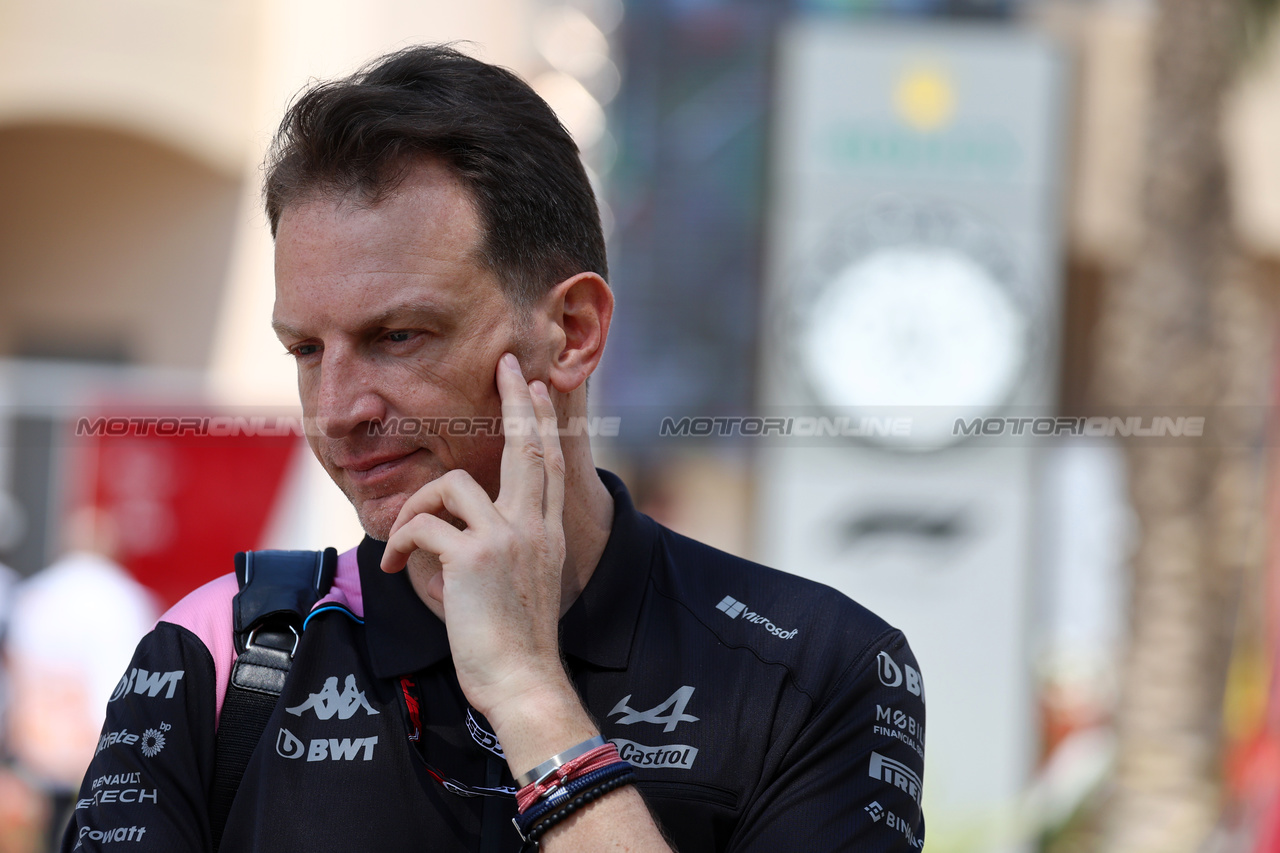 GP BAHRAIN, Laurent Rossi (FRA) Alpine Chief Executive Officer.

03.03.2023. Formula 1 World Championship, Rd 1, Bahrain Grand Prix, Sakhir, Bahrain, Practice Day

- www.xpbimages.com, EMail: requests@xpbimages.com © Copyright: Moy / XPB Images