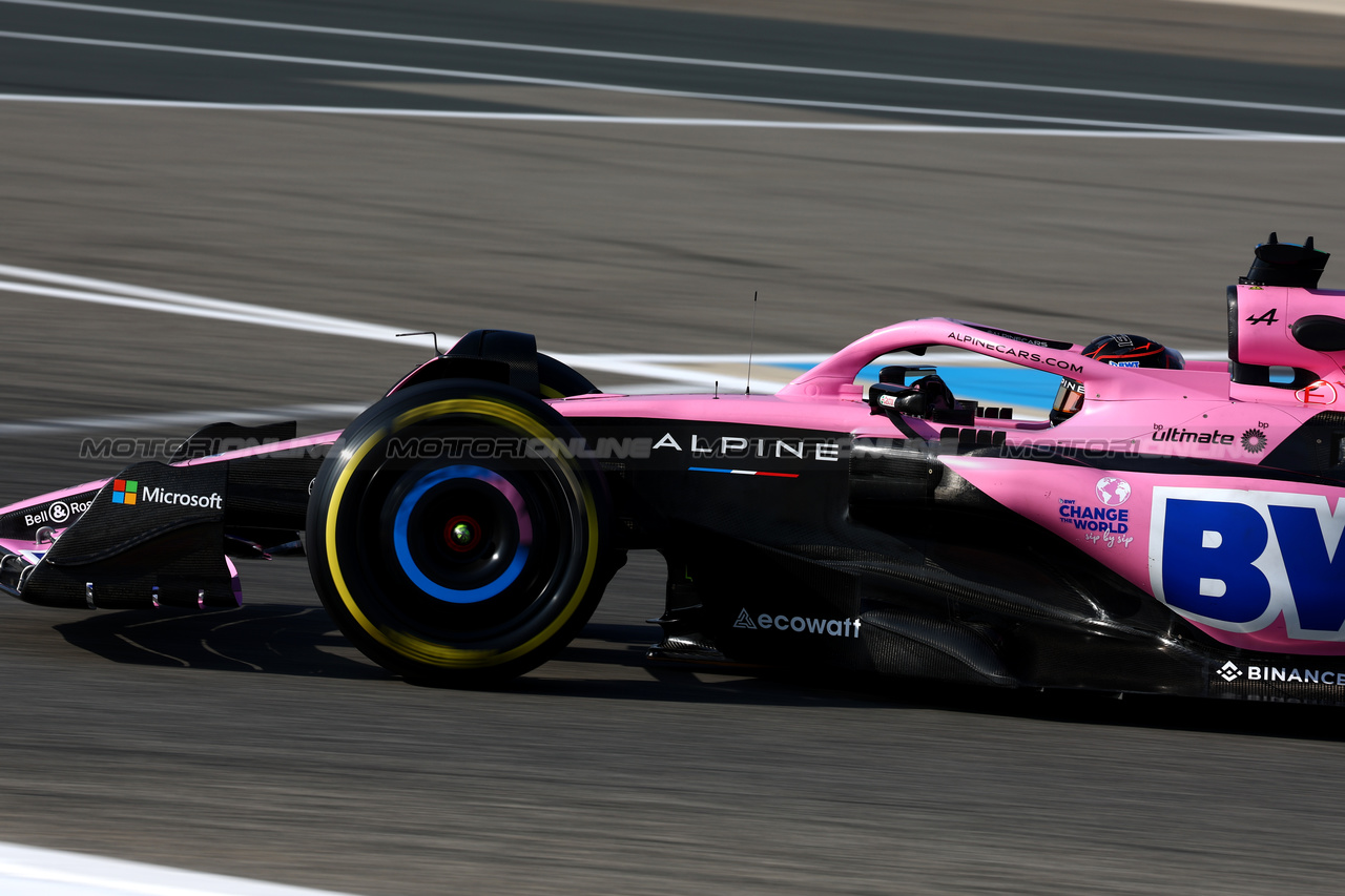 GP BAHRAIN, Esteban Ocon (FRA) Alpine F1 Team A523.

03.03.2023. Formula 1 World Championship, Rd 1, Bahrain Grand Prix, Sakhir, Bahrain, Practice Day

 - www.xpbimages.com, EMail: requests@xpbimages.com © Copyright: Coates / XPB Images