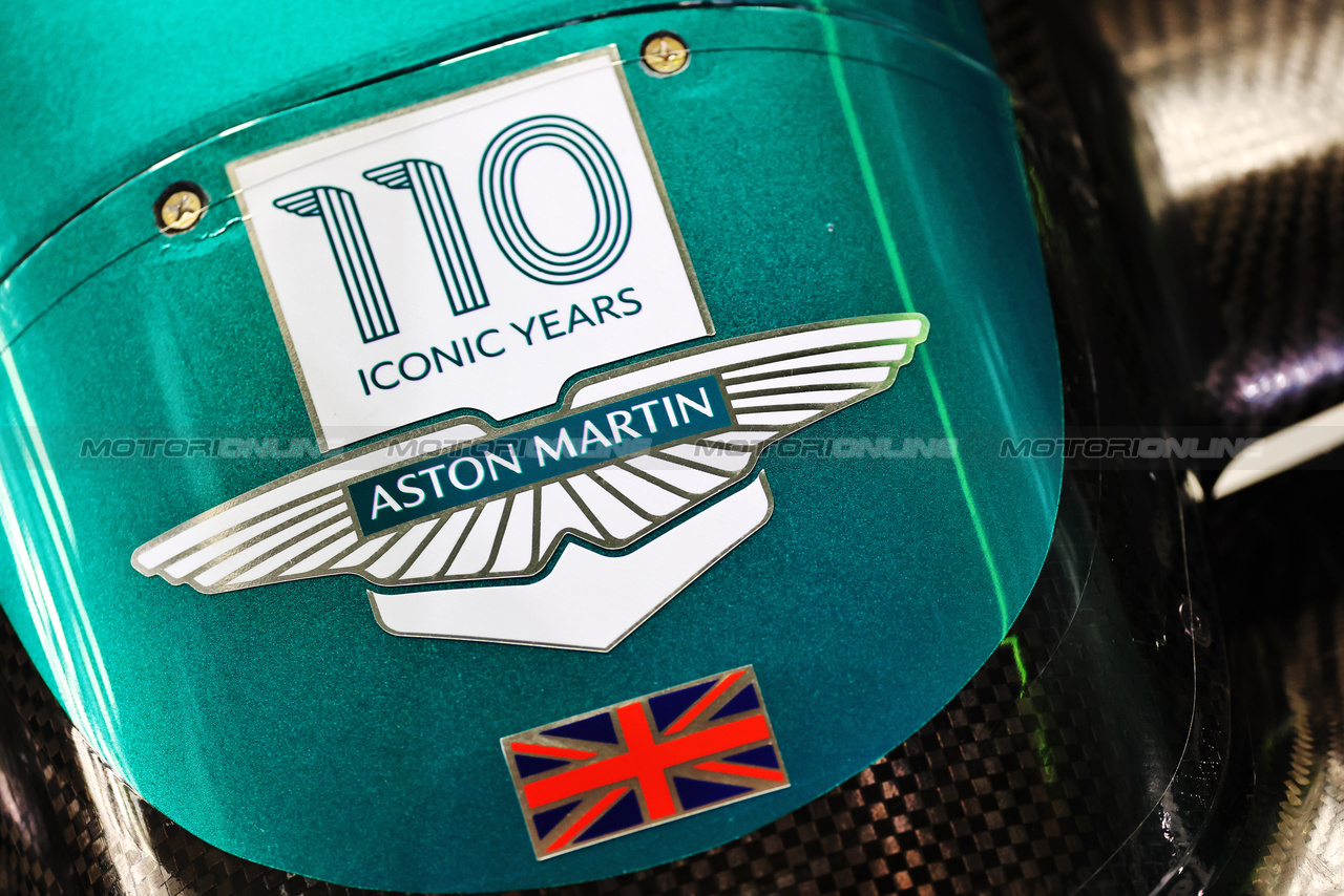 GP BAHRAIN, Aston Martin F1 Team AMR23 nosecone.

03.03.2023. Formula 1 World Championship, Rd 1, Bahrain Grand Prix, Sakhir, Bahrain, Practice Day

- www.xpbimages.com, EMail: requests@xpbimages.com © Copyright: Batchelor / XPB Images