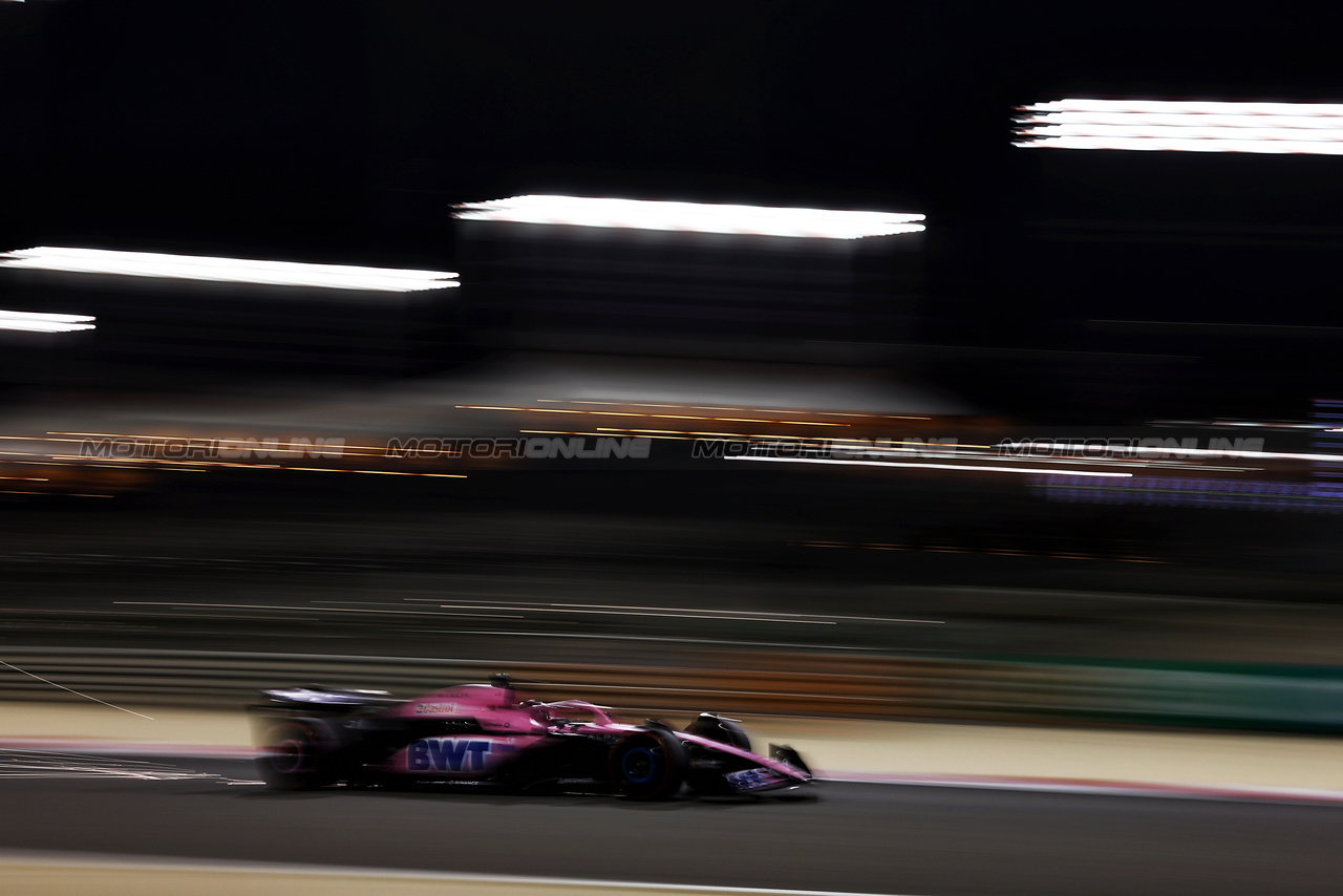 GP BAHRAIN, Esteban Ocon (FRA) Alpine F1 Team A523.

03.03.2023. Formula 1 World Championship, Rd 1, Bahrain Grand Prix, Sakhir, Bahrain, Practice Day

- www.xpbimages.com, EMail: requests@xpbimages.com © Copyright: Moy / XPB Images