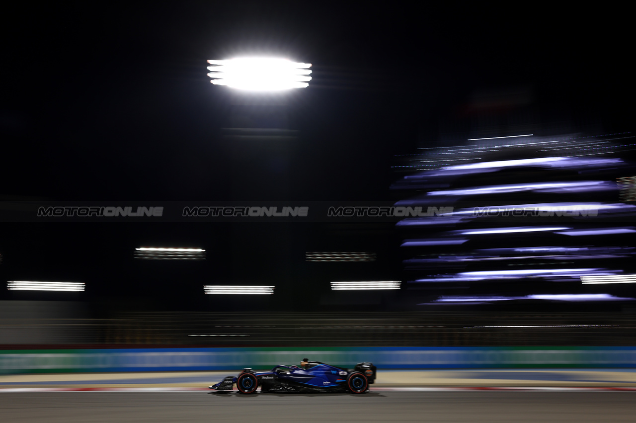 GP BAHRAIN, Alexander Albon (THA) Williams Racing FW45.

03.03.2023. Formula 1 World Championship, Rd 1, Bahrain Grand Prix, Sakhir, Bahrain, Practice Day

- www.xpbimages.com, EMail: requests@xpbimages.com © Copyright: Moy / XPB Images