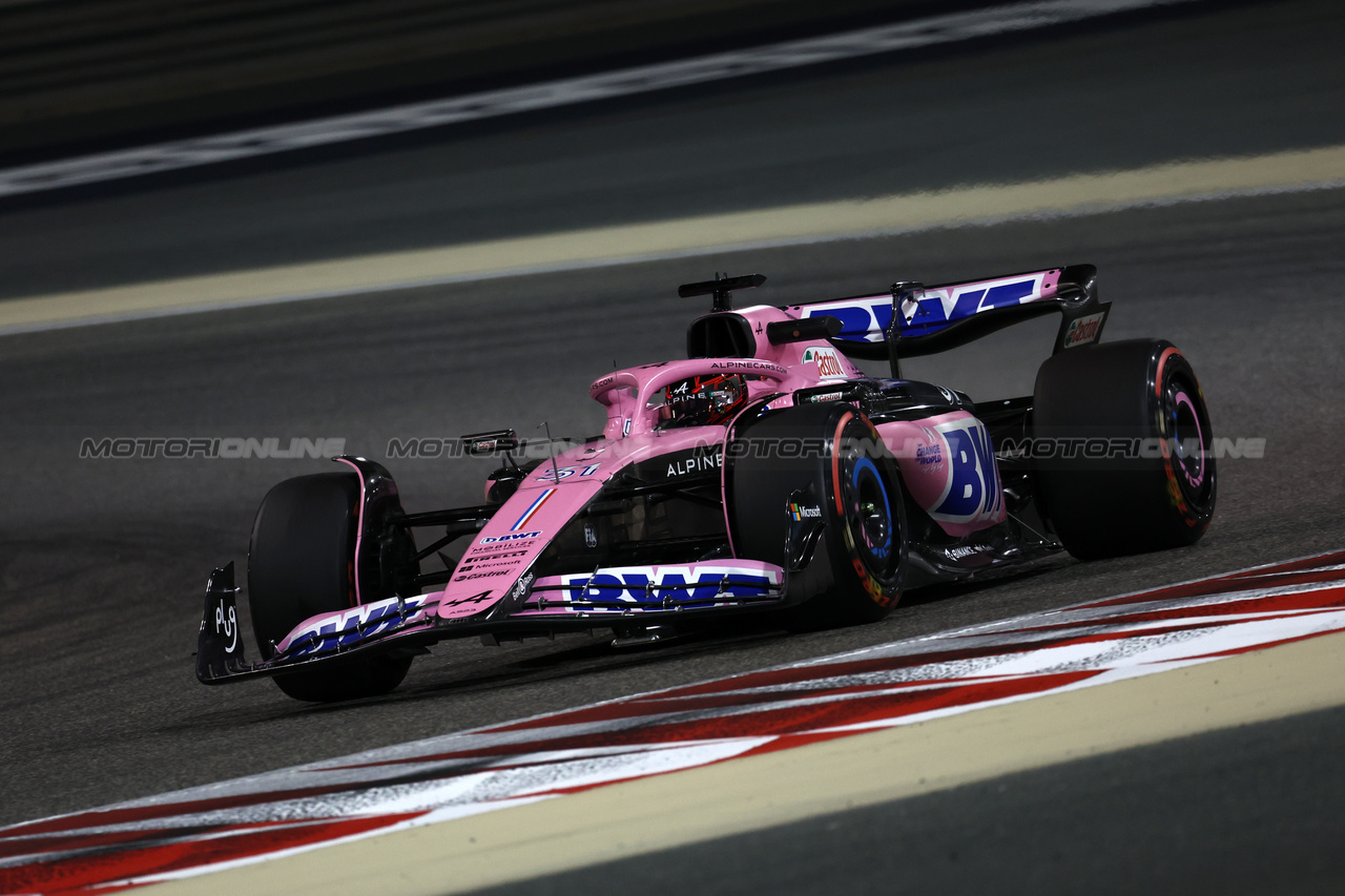 GP BAHRAIN, Esteban Ocon (FRA) Alpine F1 Team A523.

03.03.2023. Formula 1 World Championship, Rd 1, Bahrain Grand Prix, Sakhir, Bahrain, Practice Day

- www.xpbimages.com, EMail: requests@xpbimages.com © Copyright: Moy / XPB Images