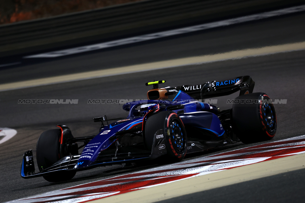 GP BAHRAIN, Logan Sargeant (USA) Williams Racing FW45.

03.03.2023. Formula 1 World Championship, Rd 1, Bahrain Grand Prix, Sakhir, Bahrain, Practice Day

- www.xpbimages.com, EMail: requests@xpbimages.com © Copyright: Moy / XPB Images