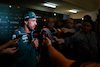 GP BAHRAIN, Fernando Alonso (ESP) Aston Martin F1 Team with the media.
03.03.2023. Formula 1 World Championship, Rd 1, Bahrain Grand Prix, Sakhir, Bahrain, Practice Day
- www.xpbimages.com, EMail: requests@xpbimages.com © Copyright: Moy / XPB Images