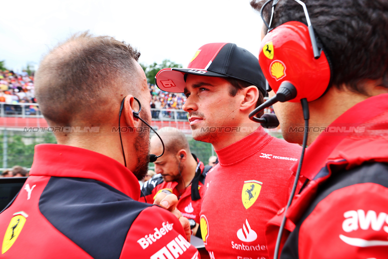 GP BELGIO, Charles Leclerc (MON) Ferrari on the grid.
30.07.2023. Formula 1 World Championship, Rd 13, Belgian Grand Prix, Spa Francorchamps, Belgium, Gara Day.
- www.xpbimages.com, EMail: requests@xpbimages.com © Copyright: Batchelor / XPB Images