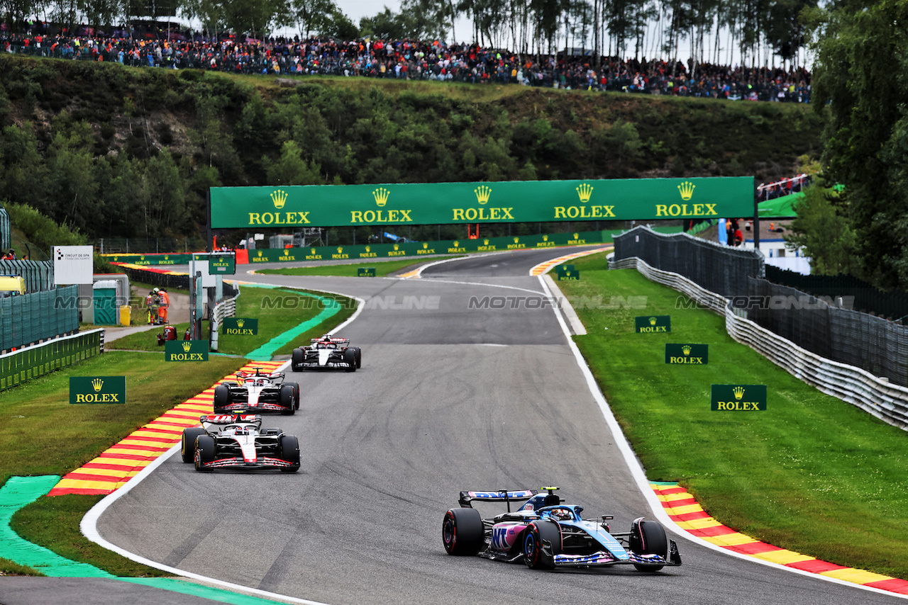 GP BELGIO, Pierre Gasly (FRA) Alpine F1 Team A523.
30.07.2023. Formula 1 World Championship, Rd 13, Belgian Grand Prix, Spa Francorchamps, Belgium, Gara Day.
- www.xpbimages.com, EMail: requests@xpbimages.com © Copyright: Moy / XPB Images