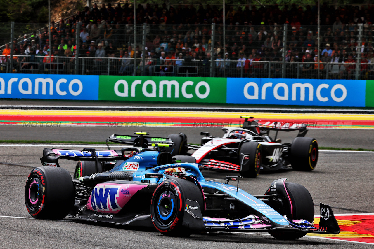 GP BELGIO, Pierre Gasly (FRA) Alpine F1 Team A523.
30.07.2023. Formula 1 World Championship, Rd 13, Belgian Grand Prix, Spa Francorchamps, Belgium, Gara Day.
- www.xpbimages.com, EMail: requests@xpbimages.com © Copyright: Batchelor / XPB Images