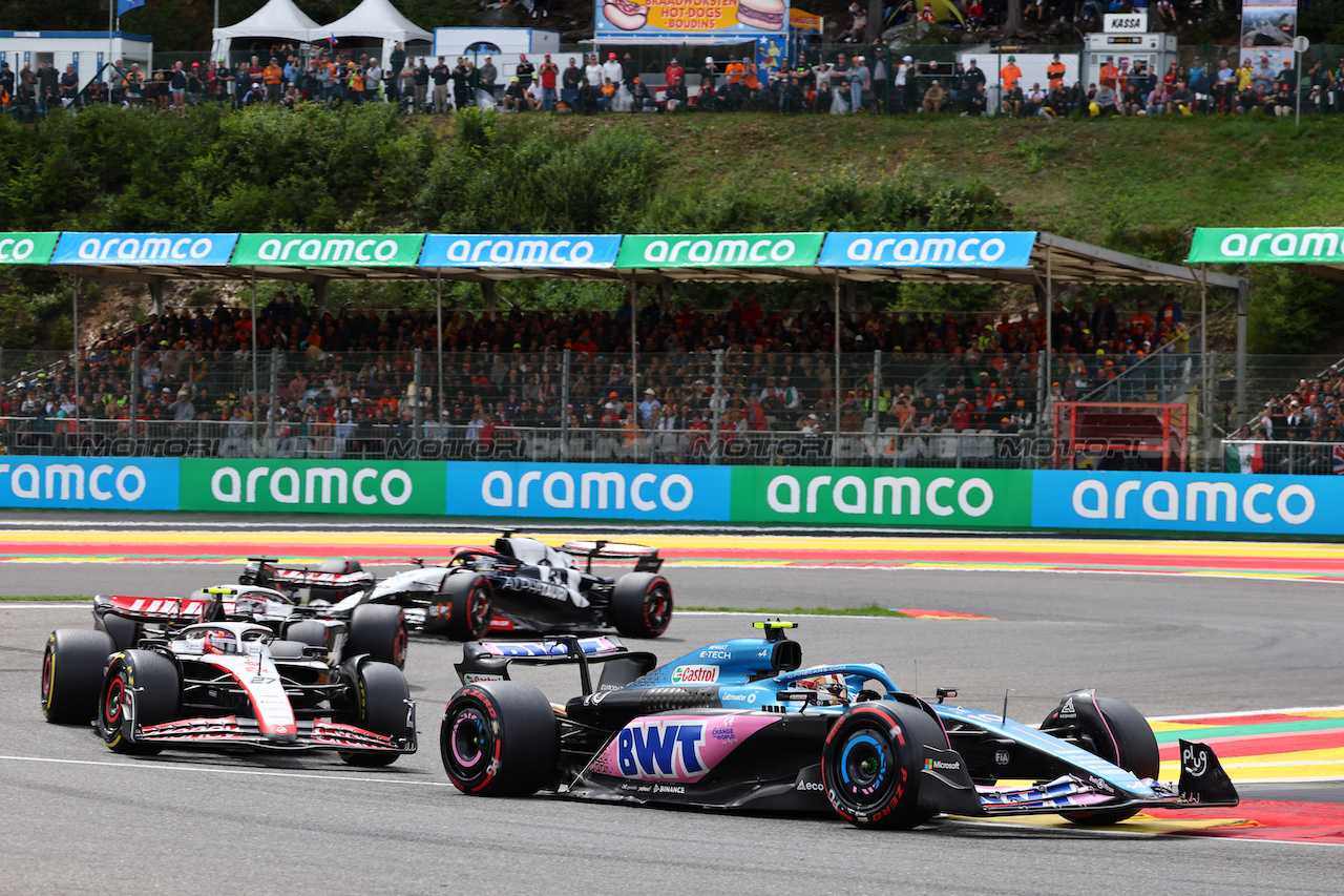 GP BELGIO, Pierre Gasly (FRA) Alpine F1 Team A523.
30.07.2023. Formula 1 World Championship, Rd 13, Belgian Grand Prix, Spa Francorchamps, Belgium, Gara Day.
- www.xpbimages.com, EMail: requests@xpbimages.com © Copyright: Batchelor / XPB Images
