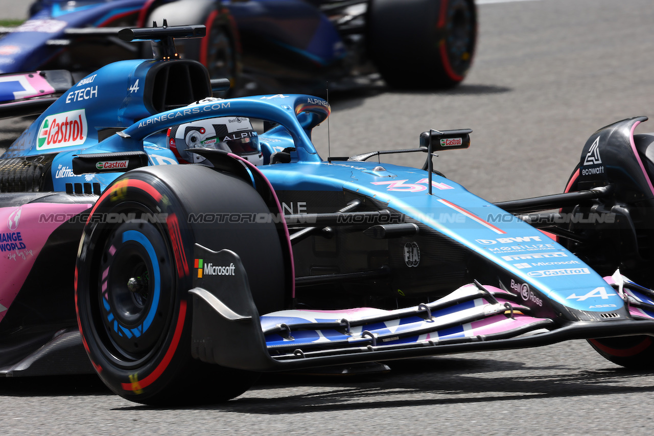 GP BELGIO, Esteban Ocon (FRA) Alpine F1 Team A523.
30.07.2023. Formula 1 World Championship, Rd 13, Belgian Grand Prix, Spa Francorchamps, Belgium, Gara Day.
- www.xpbimages.com, EMail: requests@xpbimages.com © Copyright: Batchelor / XPB Images