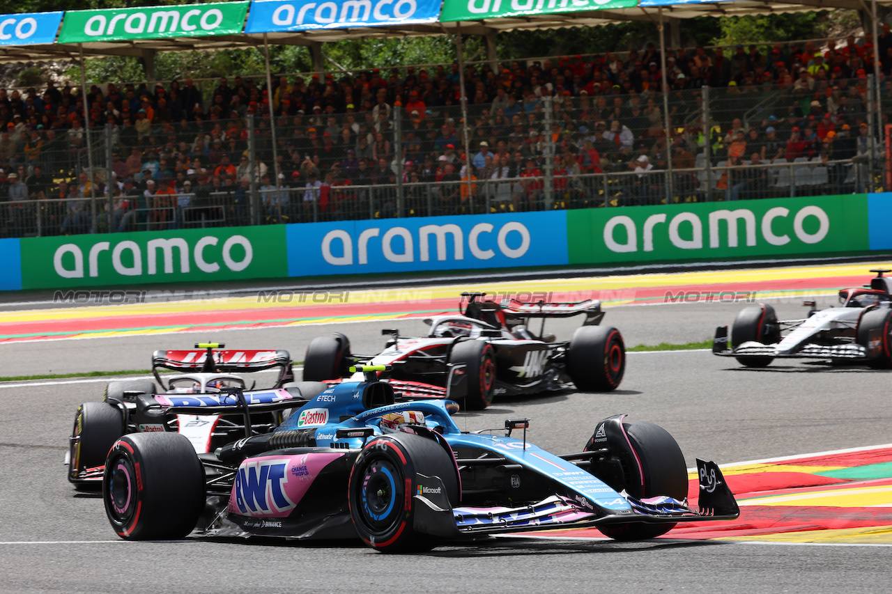 GP BELGIO, Pierre Gasly (FRA) Alpine F1 Team A523.
30.07.2023. Formula 1 World Championship, Rd 13, Belgian Grand Prix, Spa Francorchamps, Belgium, Gara Day.
- www.xpbimages.com, EMail: requests@xpbimages.com © Copyright: Batchelor / XPB Images