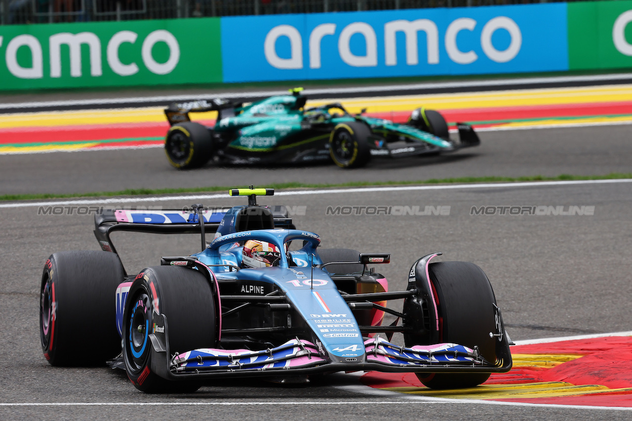 GP BELGIO, Pierre Gasly (FRA) Alpine F1 Team A523.
30.07.2023. Formula 1 World Championship, Rd 13, Belgian Grand Prix, Spa Francorchamps, Belgium, Gara Day.
- www.xpbimages.com, EMail: requests@xpbimages.com © Copyright: Batchelor / XPB Images