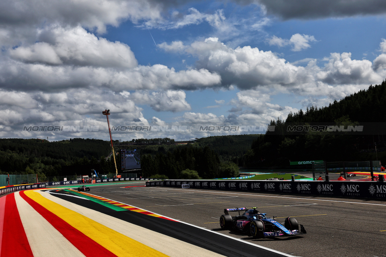 GP BELGIO, Pierre Gasly (FRA) Alpine F1 Team A523.
30.07.2023. Formula 1 World Championship, Rd 13, Belgian Grand Prix, Spa Francorchamps, Belgium, Gara Day.
- www.xpbimages.com, EMail: requests@xpbimages.com © Copyright: Batchelor / XPB Images