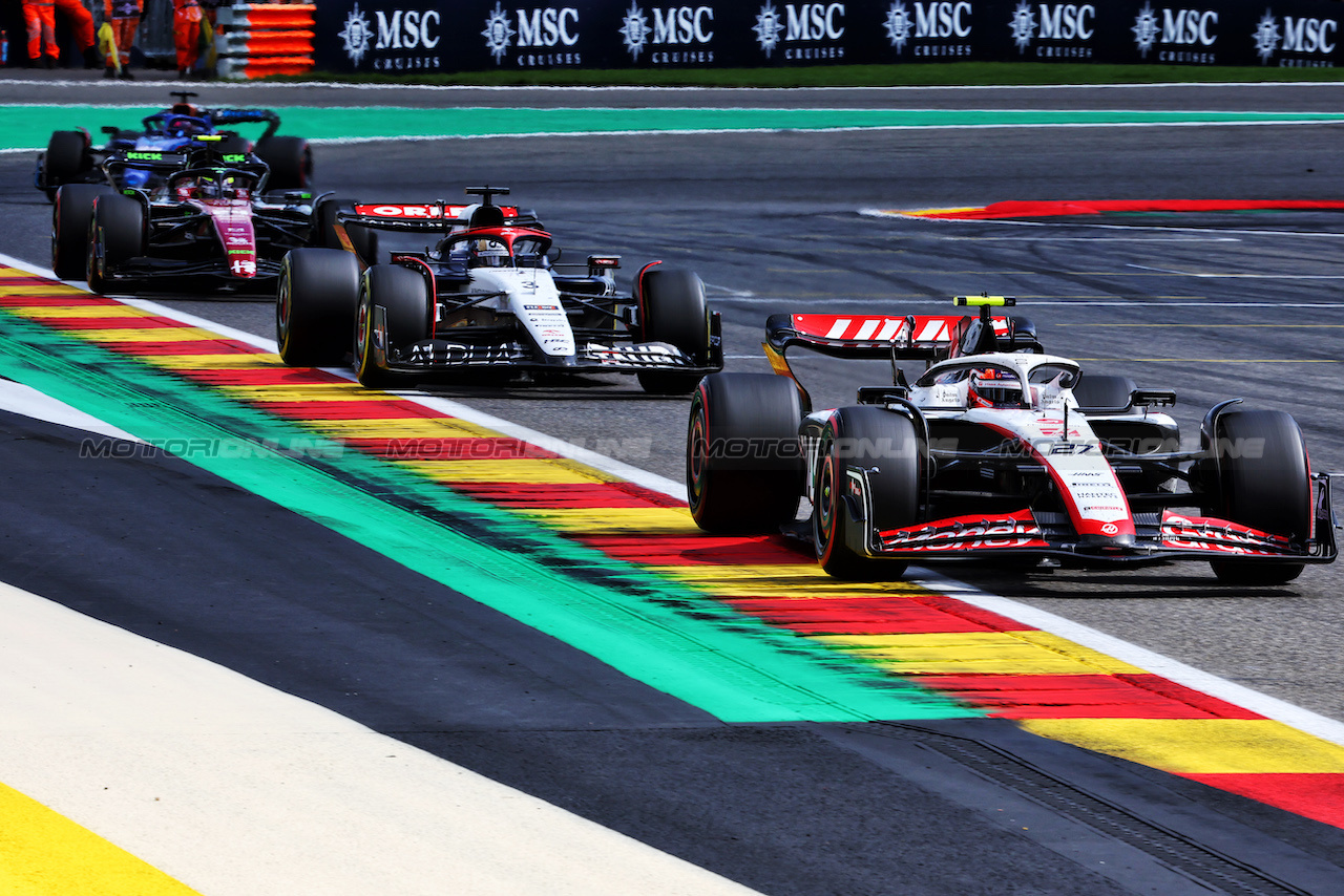 GP BELGIO, Nico Hulkenberg (GER) Haas VF-23.
30.07.2023. Formula 1 World Championship, Rd 13, Belgian Grand Prix, Spa Francorchamps, Belgium, Gara Day.
- www.xpbimages.com, EMail: requests@xpbimages.com © Copyright: Batchelor / XPB Images