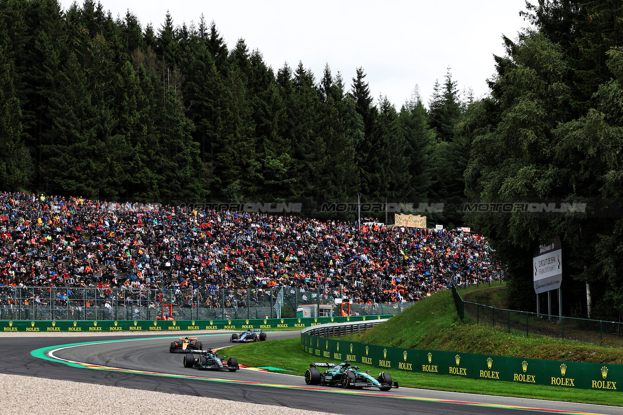 GP BELGIO, Esteban Ocon (FRA) Alpine F1 Team A523.
30.07.2023. Formula 1 World Championship, Rd 13, Belgian Grand Prix, Spa Francorchamps, Belgium, Gara Day.
- www.xpbimages.com, EMail: requests@xpbimages.com © Copyright: Moy / XPB Images