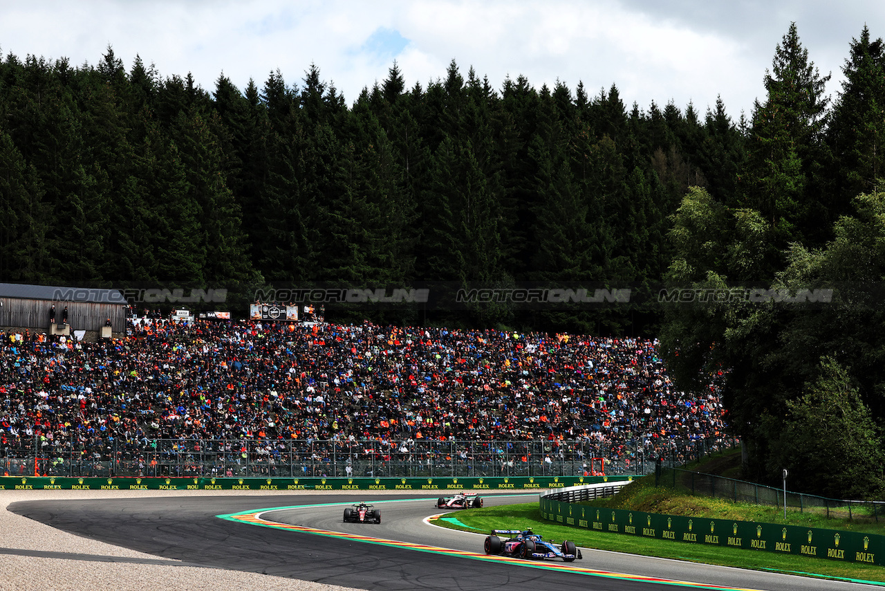 GP BELGIO, Pierre Gasly (FRA) Alpine F1 Team A523.
30.07.2023. Formula 1 World Championship, Rd 13, Belgian Grand Prix, Spa Francorchamps, Belgium, Gara Day.
- www.xpbimages.com, EMail: requests@xpbimages.com © Copyright: Moy / XPB Images