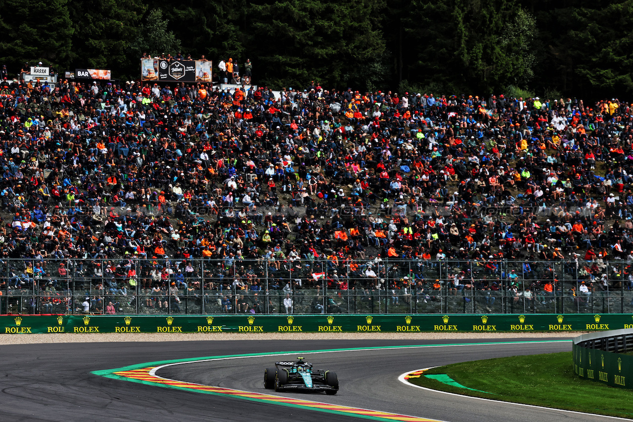 GP BELGIO, Fernando Alonso (ESP) Aston Martin F1 Team AMR23.
30.07.2023. Formula 1 World Championship, Rd 13, Belgian Grand Prix, Spa Francorchamps, Belgium, Gara Day.
- www.xpbimages.com, EMail: requests@xpbimages.com © Copyright: Moy / XPB Images