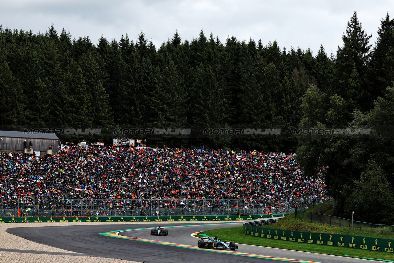 GP BELGIO, Lance Stroll (CDN) Aston Martin F1 Team AMR23.
30.07.2023. Formula 1 World Championship, Rd 13, Belgian Grand Prix, Spa Francorchamps, Belgium, Gara Day.
- www.xpbimages.com, EMail: requests@xpbimages.com © Copyright: Moy / XPB Images