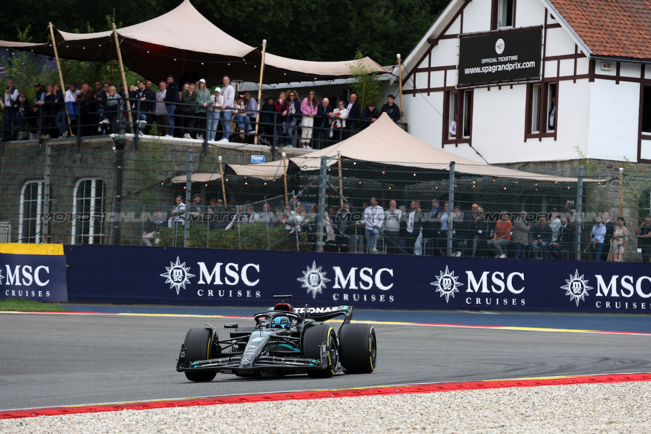 GP BELGIO, George Russell (GBR) Mercedes AMG F1 W14.
30.07.2023. Formula 1 World Championship, Rd 13, Belgian Grand Prix, Spa Francorchamps, Belgium, Gara Day.
- www.xpbimages.com, EMail: requests@xpbimages.com © Copyright: Bearne / XPB Images