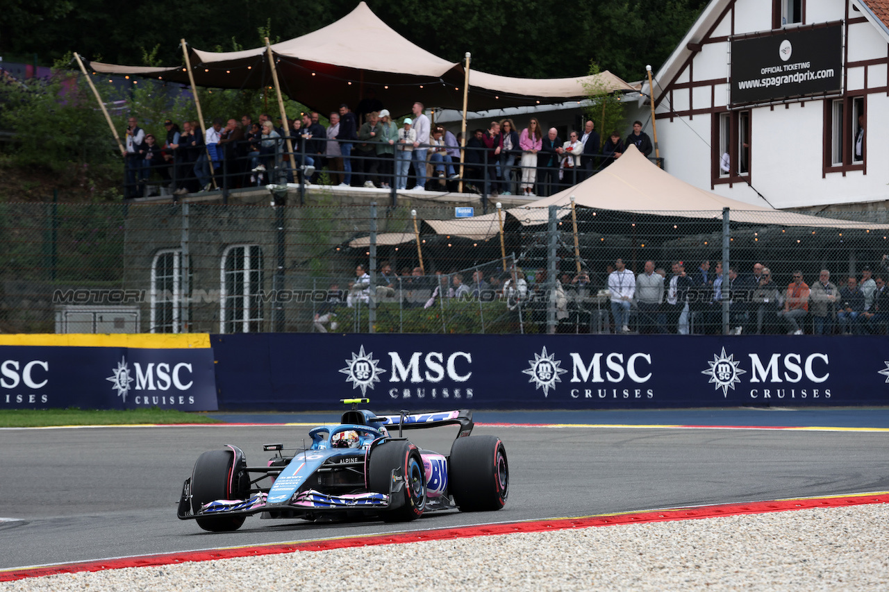GP BELGIO, Pierre Gasly (FRA) Alpine F1 Team A523.
30.07.2023. Formula 1 World Championship, Rd 13, Belgian Grand Prix, Spa Francorchamps, Belgium, Gara Day.
- www.xpbimages.com, EMail: requests@xpbimages.com © Copyright: Bearne / XPB Images