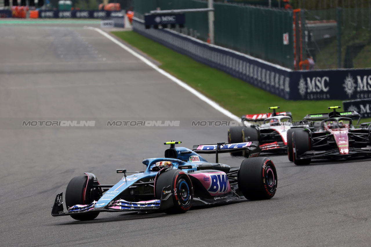 GP BELGIO, Pierre Gasly (FRA) Alpine F1 Team A523.
30.07.2023. Formula 1 World Championship, Rd 13, Belgian Grand Prix, Spa Francorchamps, Belgium, Gara Day.
- www.xpbimages.com, EMail: requests@xpbimages.com © Copyright: Bearne / XPB Images