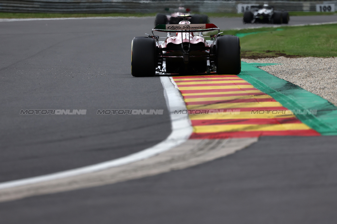 GP BELGIO, Zhou Guanyu (CHN) Alfa Romeo F1 Team C43.
30.07.2023. Formula 1 World Championship, Rd 13, Belgian Grand Prix, Spa Francorchamps, Belgium, Gara Day.
- www.xpbimages.com, EMail: requests@xpbimages.com © Copyright: Moy / XPB Images