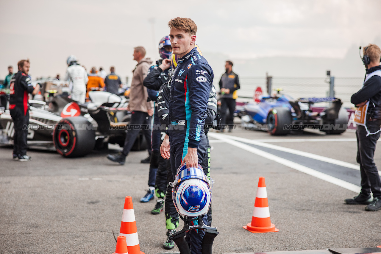 GP BELGIO, Logan Sargeant (USA) Williams Racing in parc ferme.
30.07.2023. Formula 1 World Championship, Rd 13, Belgian Grand Prix, Spa Francorchamps, Belgium, Gara Day.
- www.xpbimages.com, EMail: requests@xpbimages.com © Copyright: Bearne / XPB Images