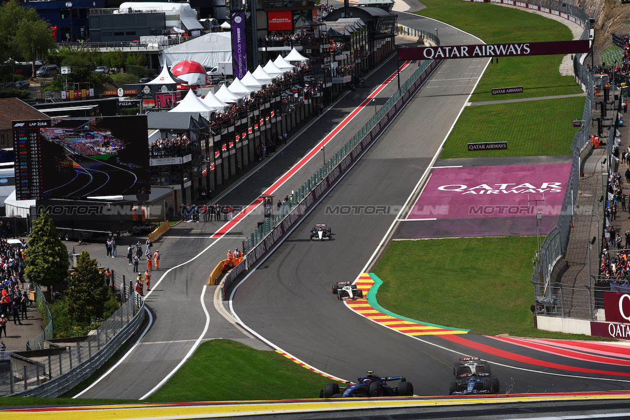 GP BELGIO, Logan Sargeant (USA) Williams Racing FW45 at the partenza of the race.
30.07.2023. Formula 1 World Championship, Rd 13, Belgian Grand Prix, Spa Francorchamps, Belgium, Gara Day.
 - www.xpbimages.com, EMail: requests@xpbimages.com © Copyright: Coates / XPB Images