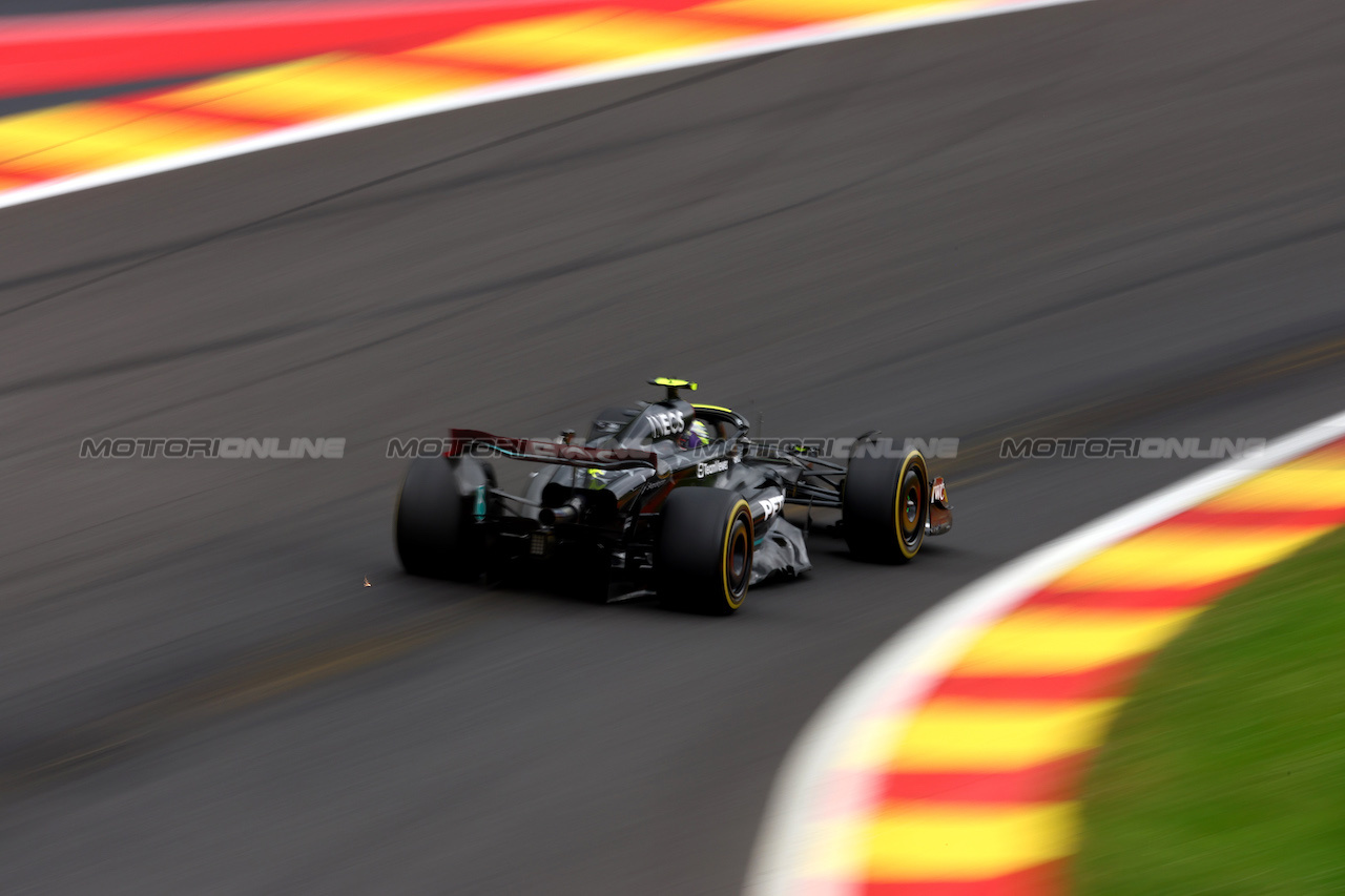 GP BELGIO, Lewis Hamilton (GBR) Mercedes AMG F1 W14.
30.07.2023. Formula 1 World Championship, Rd 13, Belgian Grand Prix, Spa Francorchamps, Belgium, Gara Day.
 - www.xpbimages.com, EMail: requests@xpbimages.com © Copyright: Coates / XPB Images