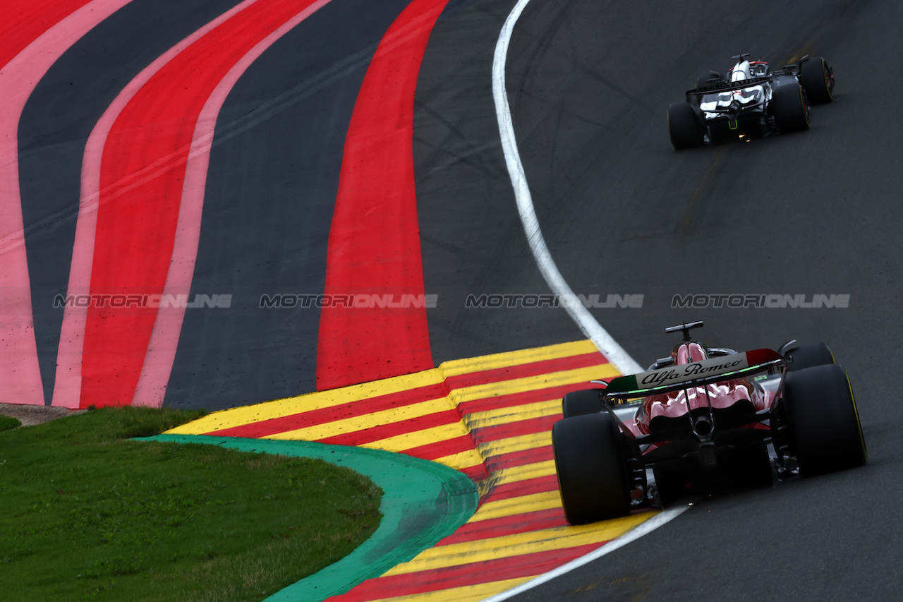 GP BELGIO, Valtteri Bottas (FIN) Alfa Romeo F1 Team C43.
30.07.2023. Formula 1 World Championship, Rd 13, Belgian Grand Prix, Spa Francorchamps, Belgium, Gara Day.
 - www.xpbimages.com, EMail: requests@xpbimages.com © Copyright: Coates / XPB Images
