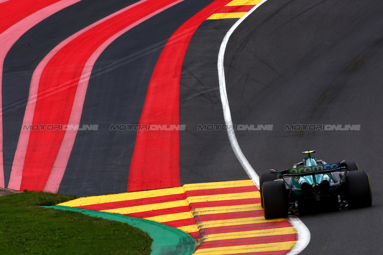 GP BELGIO, Fernando Alonso (ESP) Aston Martin F1 Team AMR23.
30.07.2023. Formula 1 World Championship, Rd 13, Belgian Grand Prix, Spa Francorchamps, Belgium, Gara Day.
 - www.xpbimages.com, EMail: requests@xpbimages.com © Copyright: Coates / XPB Images