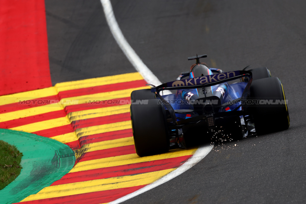 GP BELGIO, Alexander Albon (THA) Williams Racing FW45.
30.07.2023. Formula 1 World Championship, Rd 13, Belgian Grand Prix, Spa Francorchamps, Belgium, Gara Day.
 - www.xpbimages.com, EMail: requests@xpbimages.com © Copyright: Coates / XPB Images