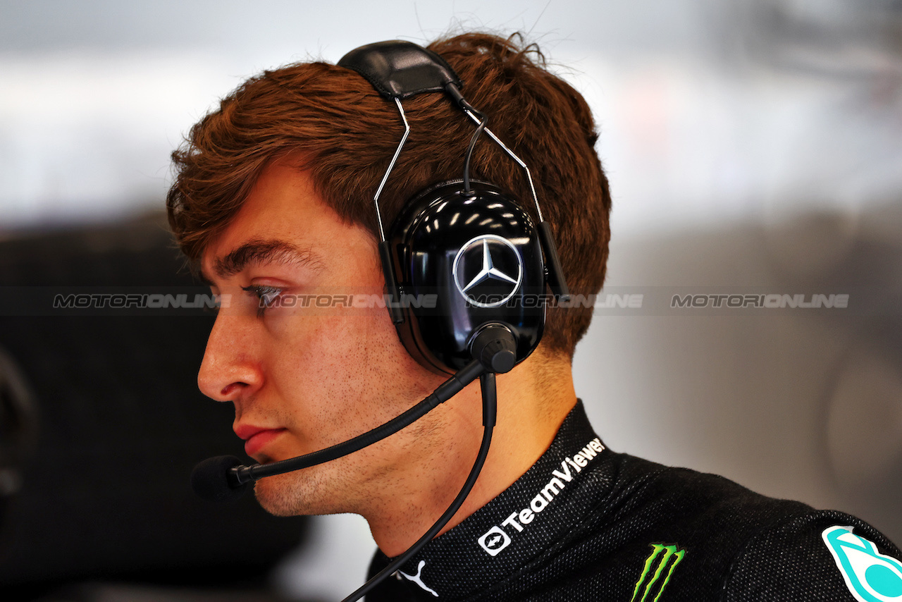 GP BELGIO, George Russell (GBR) Mercedes AMG F1 on the grid.
30.07.2023. Formula 1 World Championship, Rd 13, Belgian Grand Prix, Spa Francorchamps, Belgium, Gara Day.
 - www.xpbimages.com, EMail: requests@xpbimages.com © Copyright: Coates / XPB Images