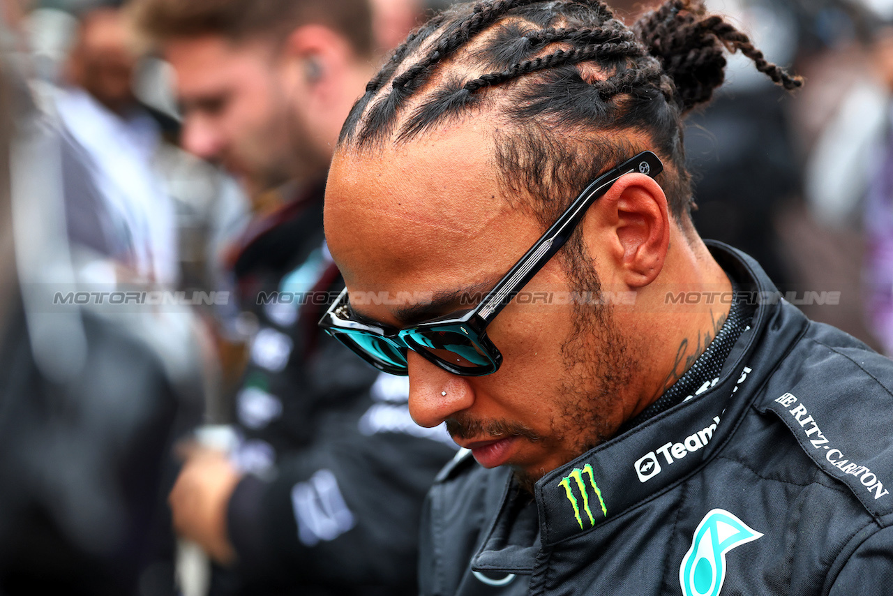 GP BELGIO, Lewis Hamilton (GBR) Mercedes AMG F1 on the grid.
30.07.2023. Formula 1 World Championship, Rd 13, Belgian Grand Prix, Spa Francorchamps, Belgium, Gara Day.
 - www.xpbimages.com, EMail: requests@xpbimages.com © Copyright: Coates / XPB Images