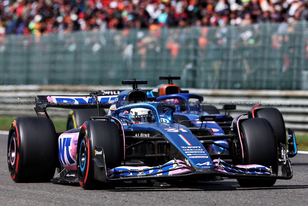GP BELGIO, Pierre Gasly (FRA) Alpine F1 Team A523.
30.07.2023. Formula 1 World Championship, Rd 13, Belgian Grand Prix, Spa Francorchamps, Belgium, Gara Day.
 - www.xpbimages.com, EMail: requests@xpbimages.com © Copyright: Rew / XPB Images