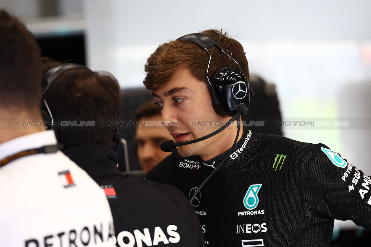 GP BELGIO, George Russell (GBR) Mercedes AMG F1.
30.07.2023. Formula 1 World Championship, Rd 13, Belgian Grand Prix, Spa Francorchamps, Belgium, Gara Day.
 - www.xpbimages.com, EMail: requests@xpbimages.com © Copyright: Coates / XPB Images