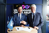 GP BELGIO, (L to R): Mohammed Bin Sulayem (UAE) FIA President with Jorge Viegas (ESP) FIM President - united against online abuse.
30.07.2023. Formula 1 World Championship, Rd 13, Belgian Grand Prix, Spa Francorchamps, Belgium, Gara Day.
- www.xpbimages.com, EMail: requests@xpbimages.com © Copyright: Moy / XPB Images