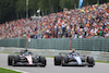 GP BELGIO, Valtteri Bottas (FIN) Alfa Romeo F1 Team C43 e Logan Sargeant (USA) Williams Racing FW45 battle for position.
30.07.2023. Formula 1 World Championship, Rd 13, Belgian Grand Prix, Spa Francorchamps, Belgium, Gara Day.
 - www.xpbimages.com, EMail: requests@xpbimages.com © Copyright: Rew / XPB Images