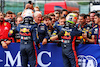 GP BELGIO, (L to R): Gara winner Max Verstappen (NLD) Red Bull Racing celebrates with the team with second placed team mate Sergio Perez (MEX) Red Bull Racing in parc ferme.
30.07.2023. Formula 1 World Championship, Rd 13, Belgian Grand Prix, Spa Francorchamps, Belgium, Gara Day.
- www.xpbimages.com, EMail: requests@xpbimages.com © Copyright: Batchelor / XPB Images