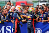 GP BELGIO, (L to R): Gara winner Max Verstappen (NLD) Red Bull Racing celebrates with the team with second placed team mate Sergio Perez (MEX) Red Bull Racing in parc ferme.
30.07.2023. Formula 1 World Championship, Rd 13, Belgian Grand Prix, Spa Francorchamps, Belgium, Gara Day.
- www.xpbimages.com, EMail: requests@xpbimages.com © Copyright: Batchelor / XPB Images