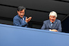 GP BELGIO, (L to R): Mohammed Bin Sulayem (UAE) FIA President with Jorge Viegas (ESP) FIM President.
30.07.2023. Formula 1 World Championship, Rd 13, Belgian Grand Prix, Spa Francorchamps, Belgium, Gara Day.
 - www.xpbimages.com, EMail: requests@xpbimages.com © Copyright: Rew / XPB Images