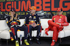 GP BELGIO, (L to R): Sergio Perez (MEX) Red Bull Racing; Max Verstappen (NLD) Red Bull Racing; e Charles Leclerc (MON) Ferrari, in the post race FIA Press Conference.
30.07.2023. Formula 1 World Championship, Rd 13, Belgian Grand Prix, Spa Francorchamps, Belgium, Gara Day.
- www.xpbimages.com, EMail: requests@xpbimages.com © Copyright: Bearne / XPB Images