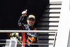 GP BELGIO, Sergio Perez (MEX) Red Bull Racing celebrates his second position on the podium.
30.07.2023. Formula 1 World Championship, Rd 13, Belgian Grand Prix, Spa Francorchamps, Belgium, Gara Day.
 - www.xpbimages.com, EMail: requests@xpbimages.com © Copyright: Rew / XPB Images