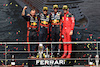 GP BELGIO, The podium (L to R): Greg Reeson (GBR) Red Bull Racing Tyre Technician; Sergio Perez (MEX) Red Bull Racing, second; Max Verstappen (NLD) Red Bull Racing, vincitore; Charles Leclerc (MON) Ferrari, third.
30.07.2023. Formula 1 World Championship, Rd 13, Belgian Grand Prix, Spa Francorchamps, Belgium, Gara Day.
 - www.xpbimages.com, EMail: requests@xpbimages.com © Copyright: Coates / XPB Images