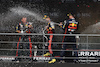 GP BELGIO, Gara winner Max Verstappen (NLD) Red Bull Racing celebrates with Sergio Perez (MEX) Red Bull Racing e Greg Reeson (GBR) Red Bull Racing Tyre Technician on the podium.
30.07.2023. Formula 1 World Championship, Rd 13, Belgian Grand Prix, Spa Francorchamps, Belgium, Gara Day.
 - www.xpbimages.com, EMail: requests@xpbimages.com © Copyright: Coates / XPB Images