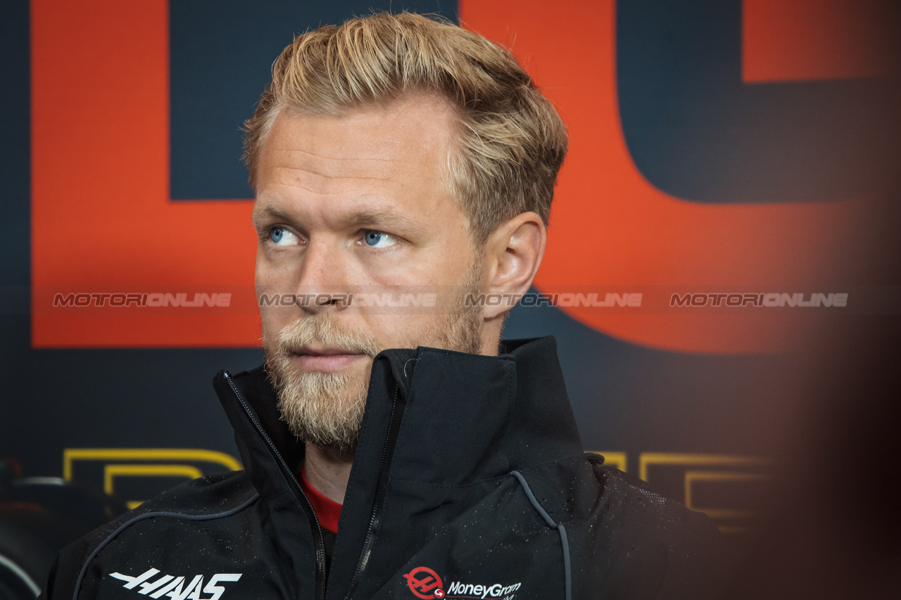 GP BELGIO, Kevin Magnussen (DEN) Haas F1 Team in the FIA Press Conference.

27.07.2023. Formula 1 World Championship, Rd 13, Belgian Grand Prix, Spa Francorchamps, Belgium, Preparation Day.

- www.xpbimages.com, EMail: requests@xpbimages.com © Copyright: Bearne / XPB Images