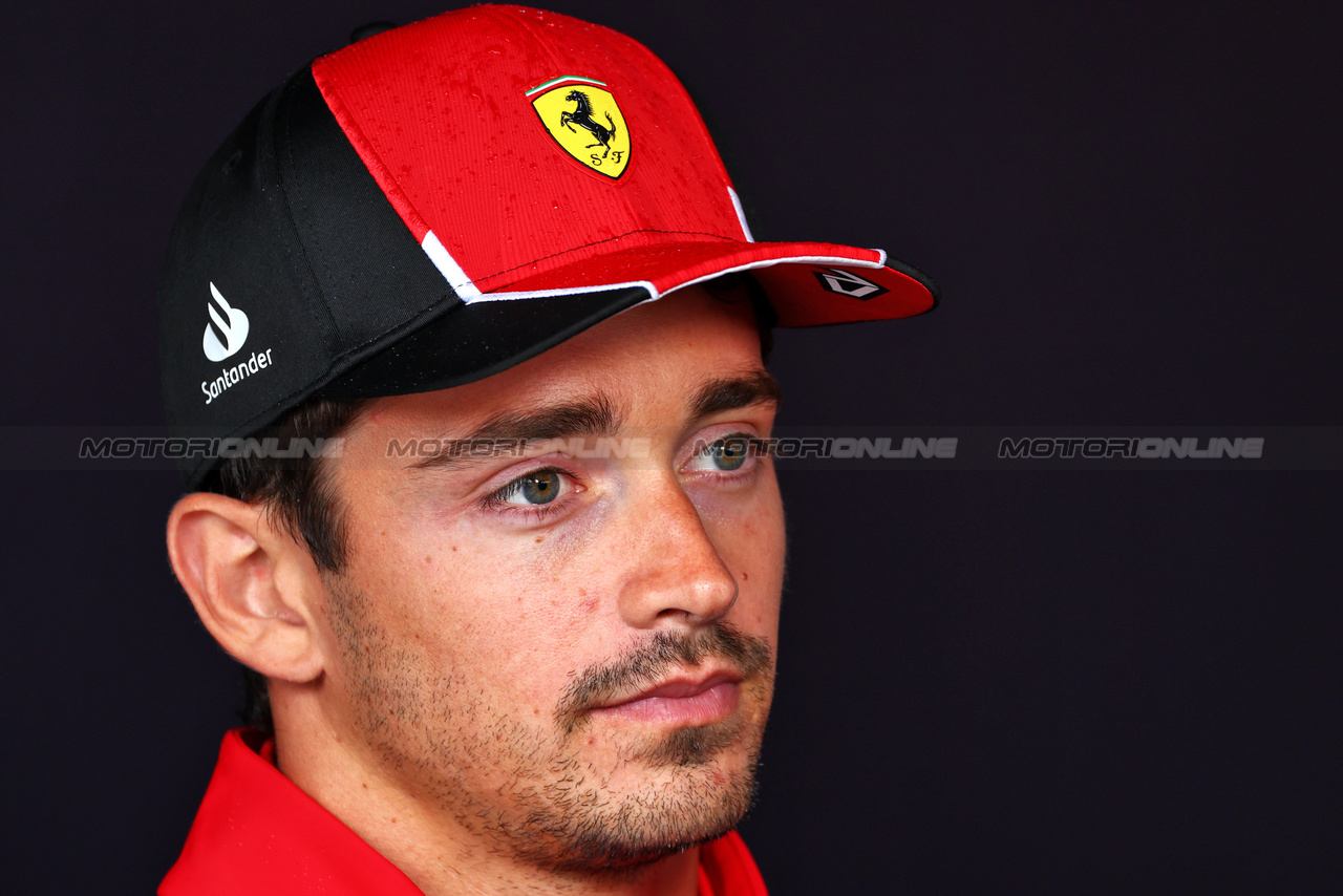 GP BELGIO, Charles Leclerc (MON) Ferrari.

27.07.2023. Formula 1 World Championship, Rd 13, Belgian Grand Prix, Spa Francorchamps, Belgium, Preparation Day.

 - www.xpbimages.com, EMail: requests@xpbimages.com © Copyright: Coates / XPB Images