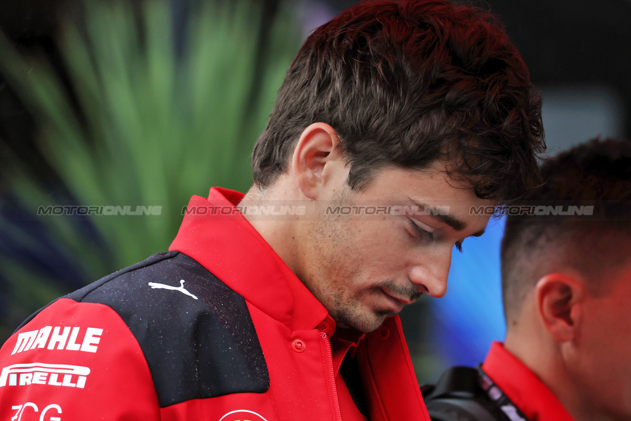 GP BELGIO, Charles Leclerc (MON) Ferrari.

27.07.2023. Formula 1 World Championship, Rd 13, Belgian Grand Prix, Spa Francorchamps, Belgium, Preparation Day.

 - www.xpbimages.com, EMail: requests@xpbimages.com © Copyright: Rew / XPB Images