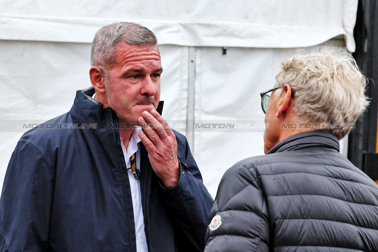 GP BELGIO, (L to R): Niels Wittich (GER) FIA F1 Gara Director with Hermann Tilke (GER) Circuit Designer.

27.07.2023. Formula 1 World Championship, Rd 13, Belgian Grand Prix, Spa Francorchamps, Belgium, Preparation Day.

- www.xpbimages.com, EMail: requests@xpbimages.com © Copyright: Moy / XPB Images
