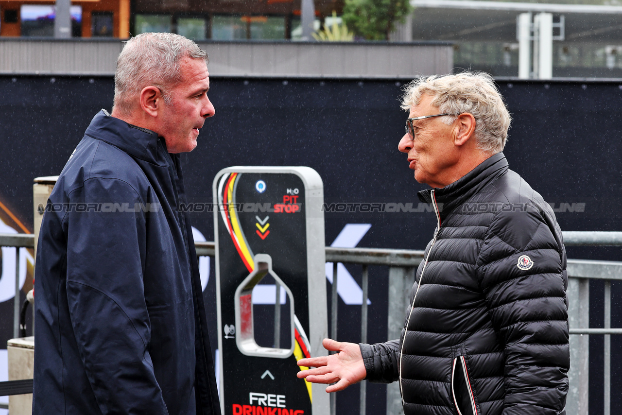 GP BELGIO, (L to R): Niels Wittich (GER) FIA F1 Gara Director with Hermann Tilke (GER) Circuit Designer.

27.07.2023. Formula 1 World Championship, Rd 13, Belgian Grand Prix, Spa Francorchamps, Belgium, Preparation Day.

- www.xpbimages.com, EMail: requests@xpbimages.com © Copyright: Moy / XPB Images